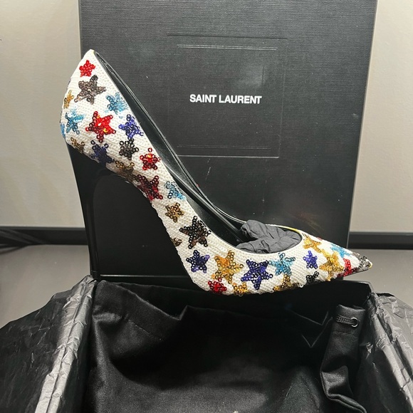 Saint Laurent Heels - Palace Star Sequined - Picture 1 of 8